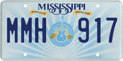 MS license plate MMH917