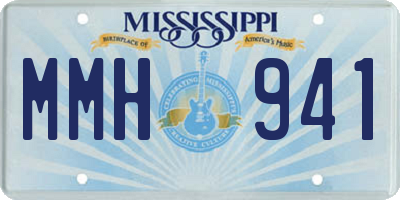 MS license plate MMH941