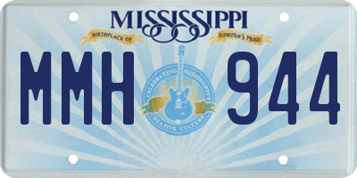 MS license plate MMH944