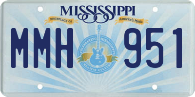 MS license plate MMH951