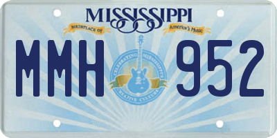 MS license plate MMH952