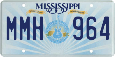 MS license plate MMH964