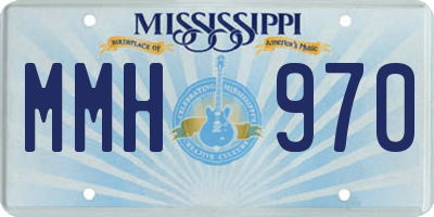 MS license plate MMH970