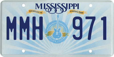 MS license plate MMH971