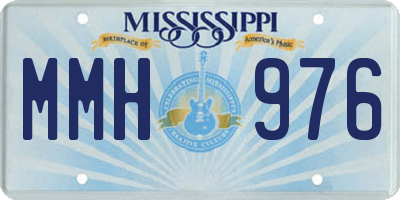 MS license plate MMH976