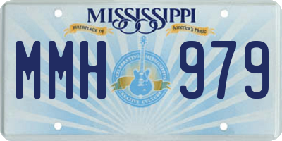 MS license plate MMH979