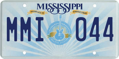 MS license plate MMI044