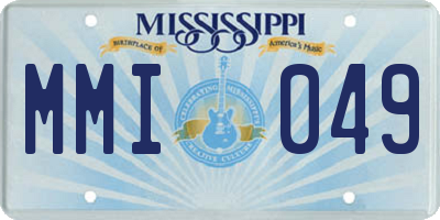 MS license plate MMI049