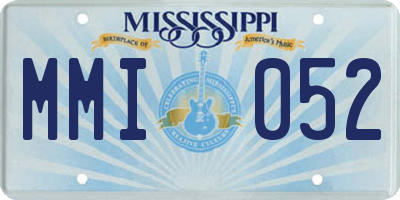 MS license plate MMI052