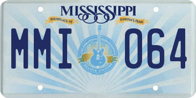 MS license plate MMI064