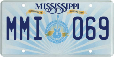 MS license plate MMI069