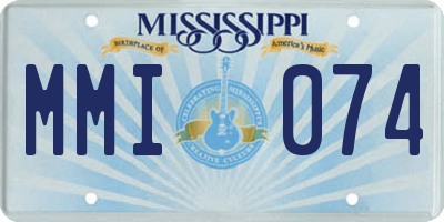 MS license plate MMI074