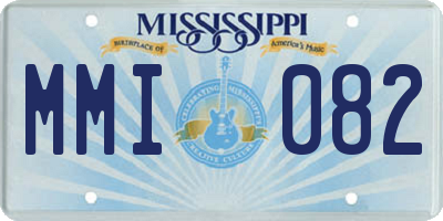 MS license plate MMI082
