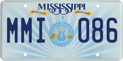 MS license plate MMI086