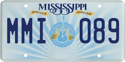 MS license plate MMI089