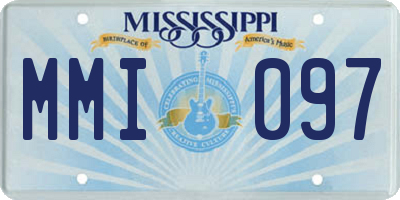 MS license plate MMI097