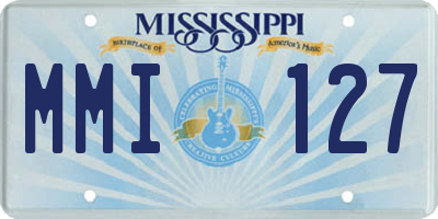 MS license plate MMI127