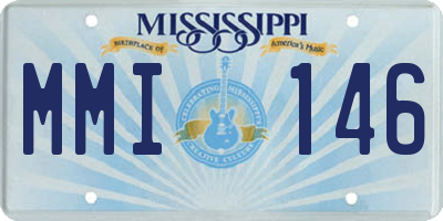 MS license plate MMI146
