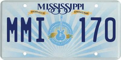 MS license plate MMI170