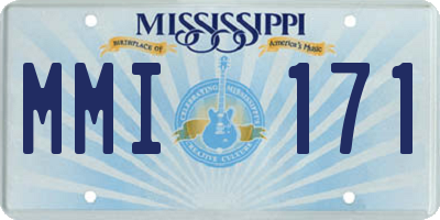 MS license plate MMI171