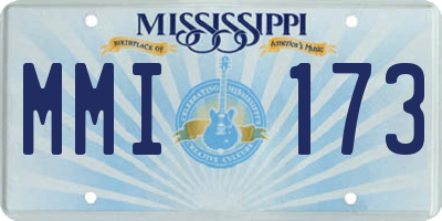 MS license plate MMI173
