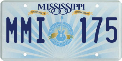 MS license plate MMI175