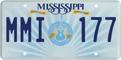 MS license plate MMI177