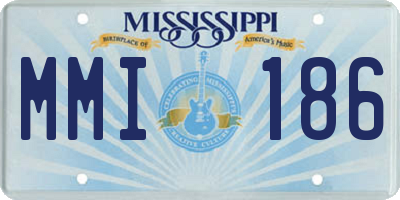 MS license plate MMI186