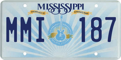 MS license plate MMI187