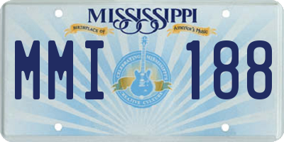 MS license plate MMI188