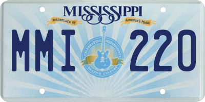 MS license plate MMI220