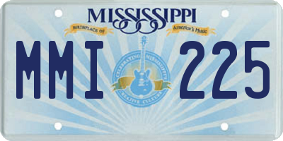 MS license plate MMI225