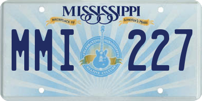 MS license plate MMI227
