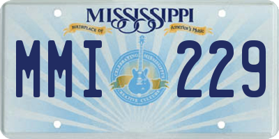 MS license plate MMI229