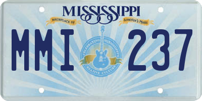 MS license plate MMI237