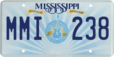 MS license plate MMI238