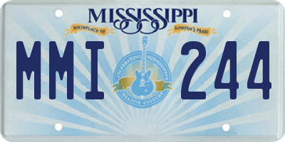 MS license plate MMI244