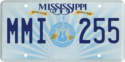 MS license plate MMI255