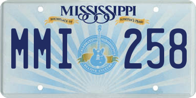 MS license plate MMI258