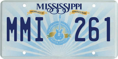 MS license plate MMI261