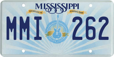 MS license plate MMI262