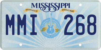 MS license plate MMI268