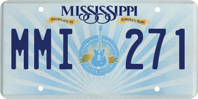 MS license plate MMI271