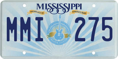 MS license plate MMI275