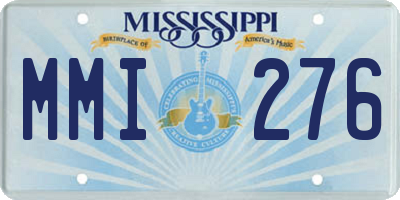 MS license plate MMI276