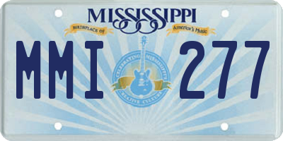 MS license plate MMI277