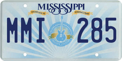MS license plate MMI285