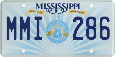 MS license plate MMI286