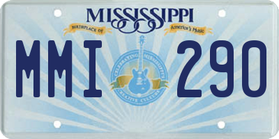 MS license plate MMI290