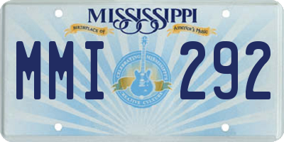 MS license plate MMI292